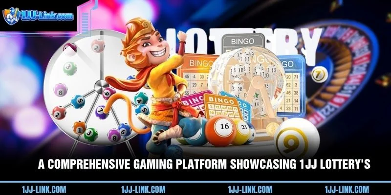 A comprehensive gaming platform showcasing 1JJ Lottery's