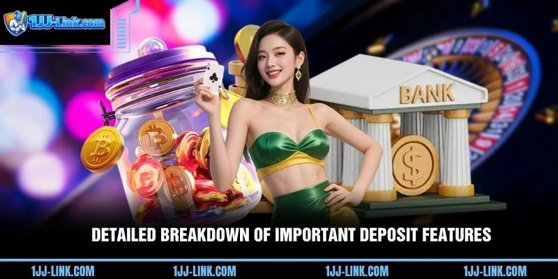 Detailed breakdown of important deposit features