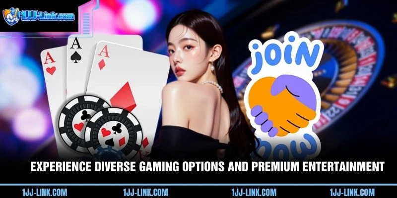 Experience diverse gaming options and premium entertainment