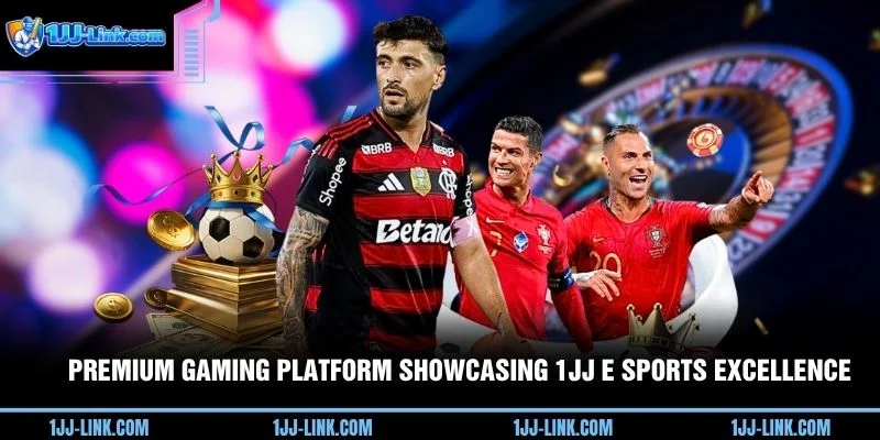 Premium gaming platform showcasing 1JJ E Sports excellence