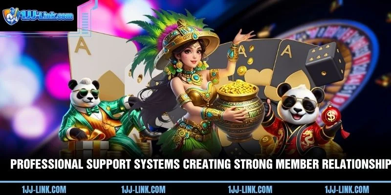 Professional support systems creating strong member relationships